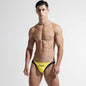 Men's Triangle Color Matching Low Waist Swimming Trunks
