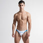 Men's Triangle Color Matching Low Waist Swimming Trunks