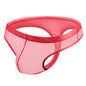 Transparent Mesh Ice Silk T-back Shorts
