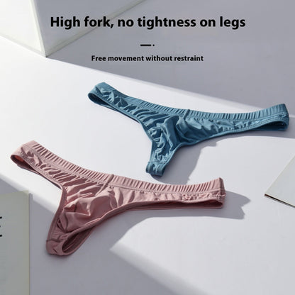 Men's Transparent Ice Silk T-shaped Shorts Plus Size